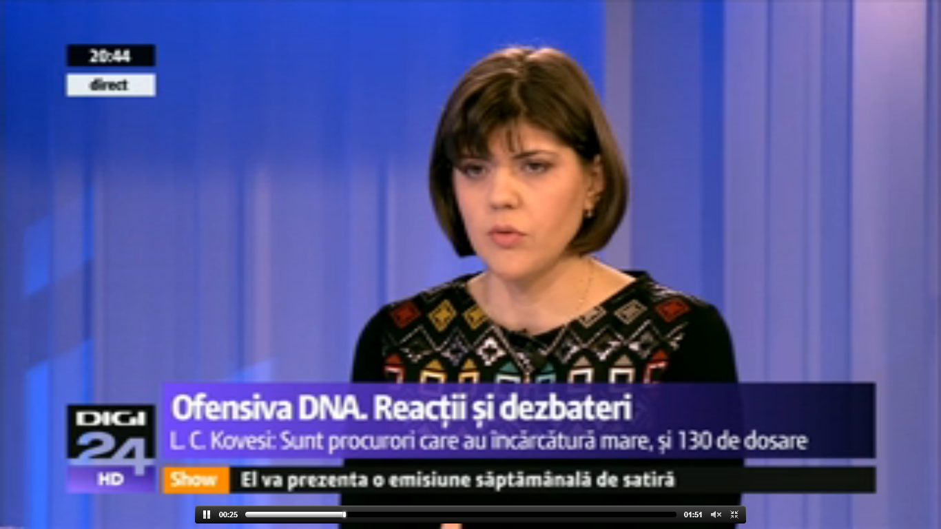 VIDEO: Kovesi îi dă replica lui Iohannis