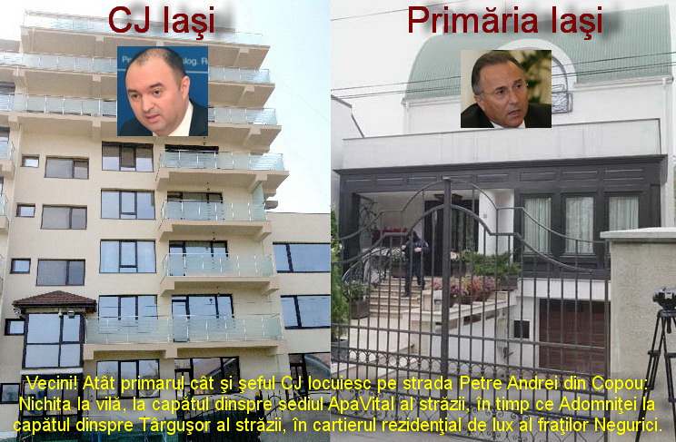 Nichita şi Adomniţei, arestaţi pe aceeaşi stradă din Iaşi