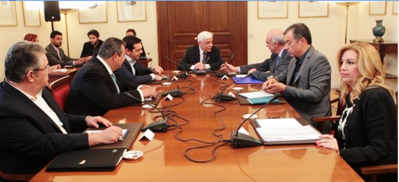 Liderii principalelor partide de guvernământ și de opoziție din Grecia s-au angajat în scris că îl vor susține pe premierul Tsipras în negocierile cu creditorii internaționali