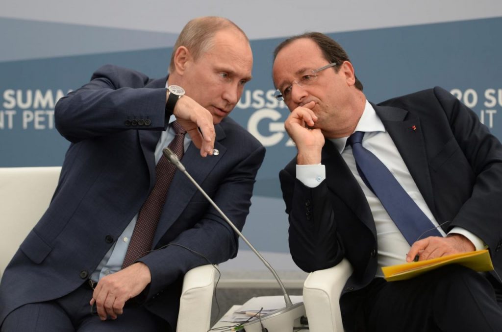 Putin și Hollande, alianță în Siria: Navele rusești alături de portavionul Charles de Gaulles, serviciile de informații vor lucra împreună