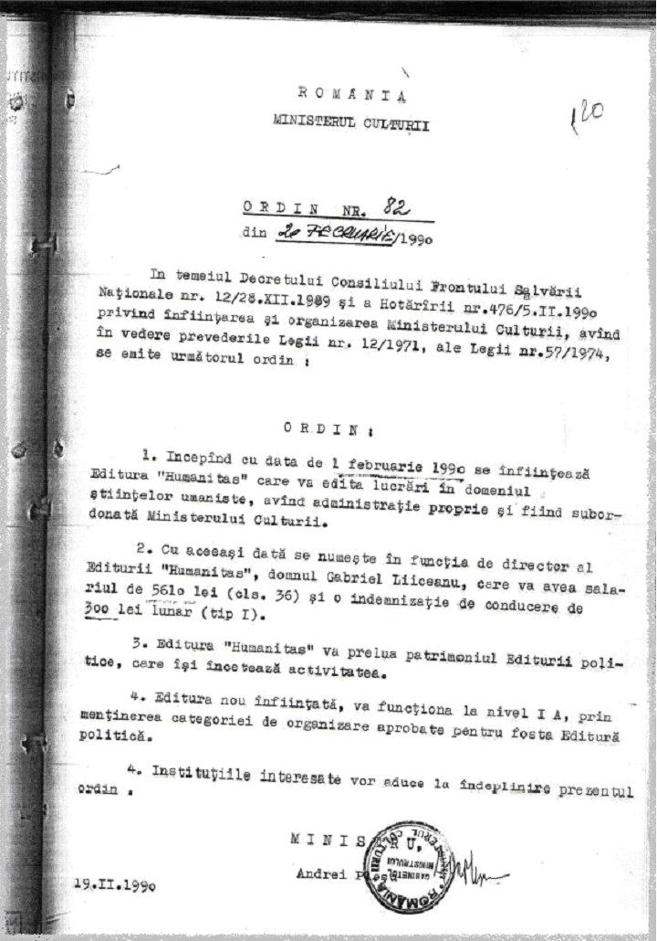 Andrei Pleșu explică cum i-a dat lui Gabriel Liiceanu Editura Politică