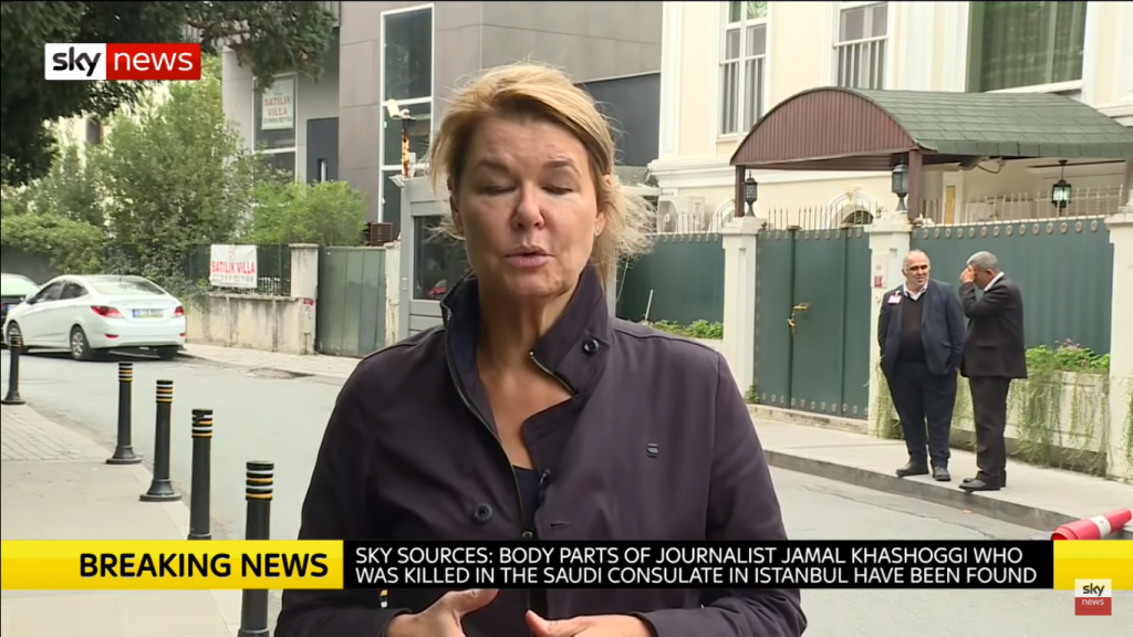 VIDEO SKYNEWS: Părți ale corpului lui Jamal Khashoggi găsite în grădina resedinței consulului saudit din Istanbul