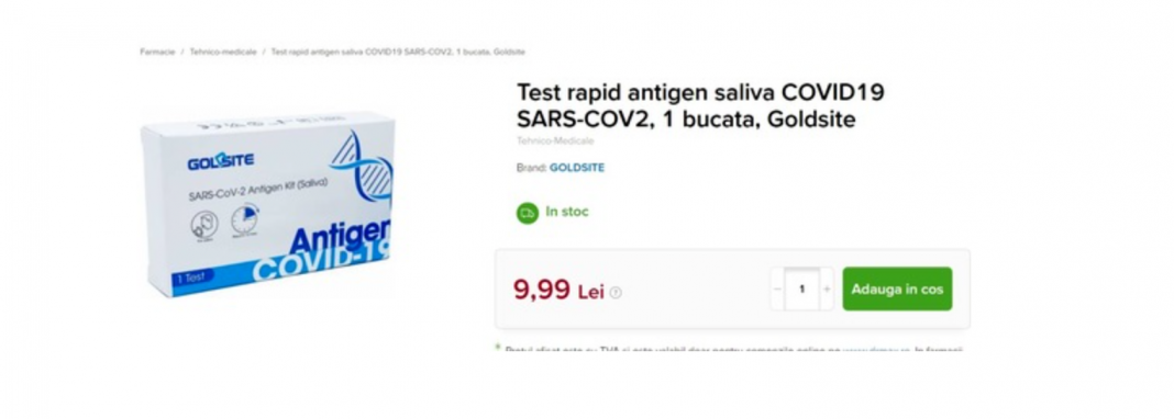 Afacerea testelor de salivă: Statul cumpără cu 14 lei, pe piața liberă e 10 Afacerea testelor de salivă: Statul cumpără cu 14 lei, pe piața liberă e 10
