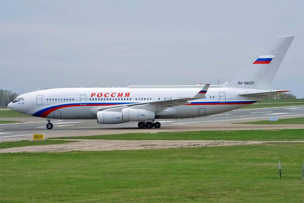 Aeronava lui Putin în zbor spre Washington DC Aeronava lui Putin în zbor spre Washington DC