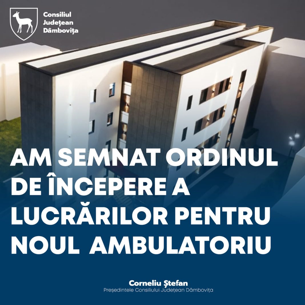 Se modernizează Ambulatoriul de la Spitalul Județean de Urgență Târgoviște Se modernizează Ambulatoriul de la Spitalul Județean de Urgență Târgoviște
