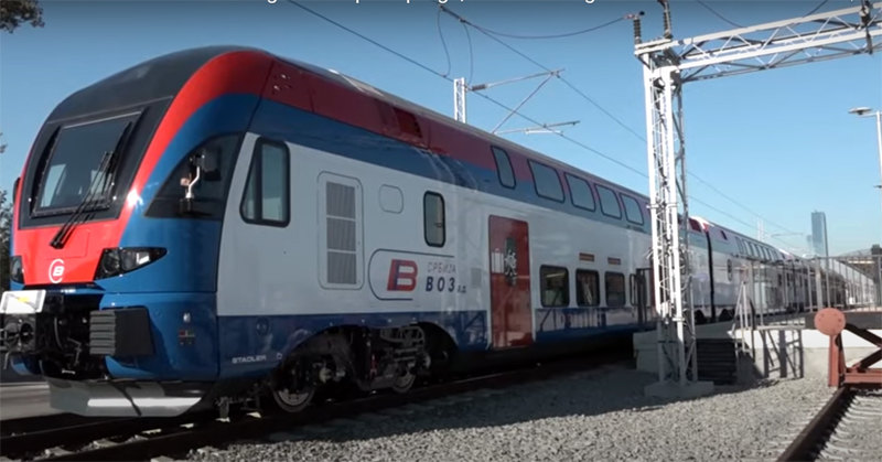 Tronsonul de cale ferată Belgrad-Novi Sad de pe calea ferată de mare viteză Belgrad-Budapesta la start Tronsonul de cale ferată Belgrad-Novi Sad de pe calea ferată de mare viteză Belgrad-Budapesta la start