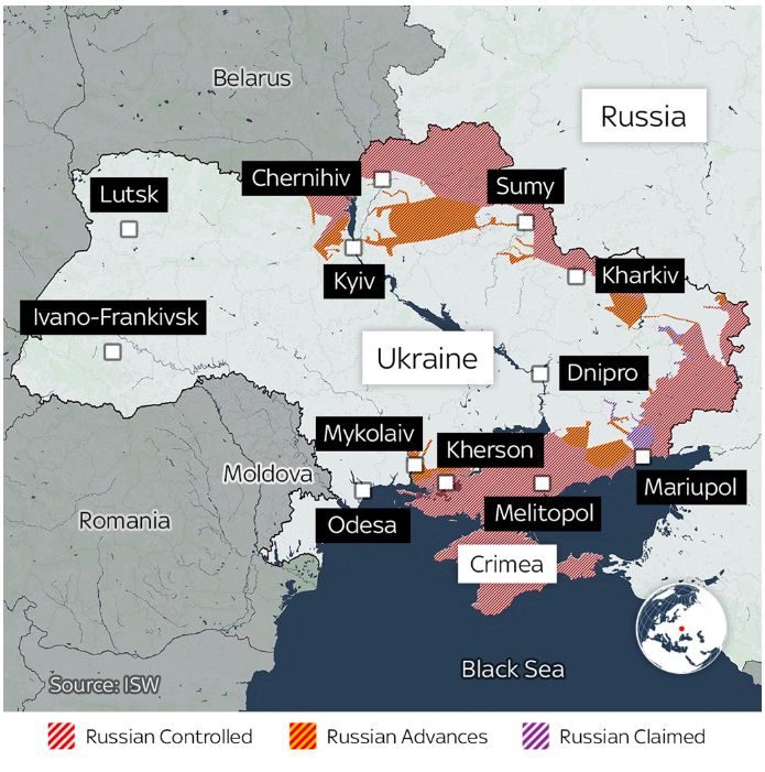 Minele puse de ucrainieni în jurul porturilor Odesa, Ochakov, Cernomorsk și Yuzhny s-ar putea desprinde din cauza furtunilor și ar putea ajunge spre Bosfor și Marea Mediterană, acuză Rusia Minele puse de ucrainieni în jurul porturilor Odesa, Ochakov, Cernomorsk și Yuzhny s-ar putea desprinde din cauza furtunilor și ar putea ajunge spre Bosfor și Marea Mediterană, acuză Rusia