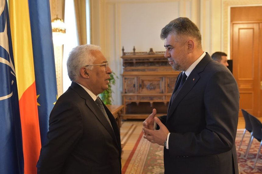 Ciolacu după discuția cu premierul portughez:Am stabilit împreună să intensificăm cooperarea pentru a învăţa unii de la alţii şi pentru a dezvolta componenta socială atât de necesară Uniunii Europene Ciolacu după discuția cu premierul portughez:Am stabilit împreună să intensificăm cooperarea pentru a învăţa unii de la alţii şi pentru a dezvolta componenta socială atât de necesară Uniunii Europene