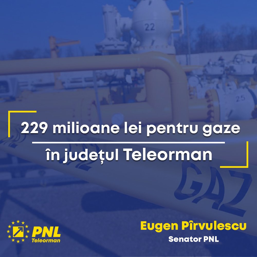 Teleormanul se racordează la gaze, anunță șeful PNL Teleorman Teleormanul se racordează la gaze, anunță șeful PNL Teleorman
