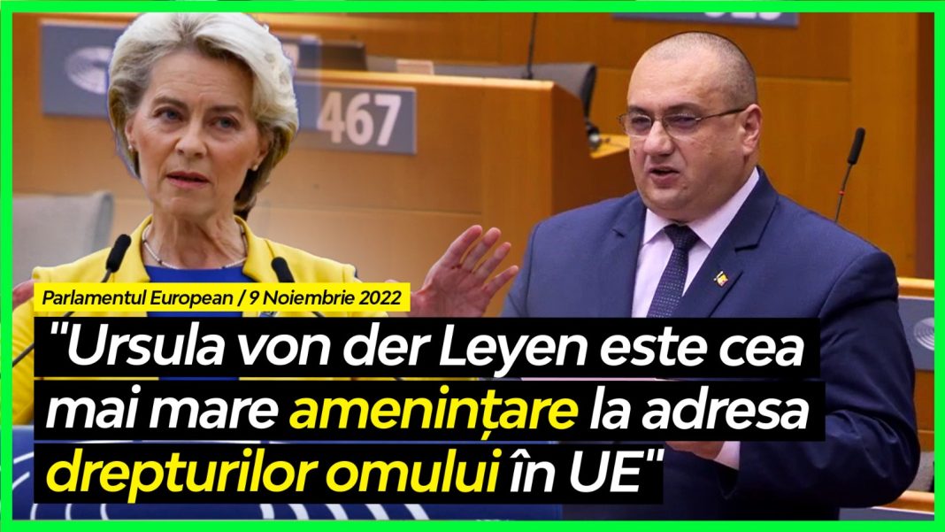 Europarlamentarul Terheș în Plenul Parlamentului European: „Ursula von der Leyen este cea mai mare amenințare la adresa drepturilor omului în UE în acest moment, motiv pentru care trebuie imediat și necondiționat să-și dea demisia” Europarlamentarul Terheș în Plenul Parlamentului European: „Ursula von der Leyen este cea mai mare amenințare la adresa drepturilor omului în UE în acest moment, motiv pentru care trebuie imediat și necondiționat să-și dea demisia”