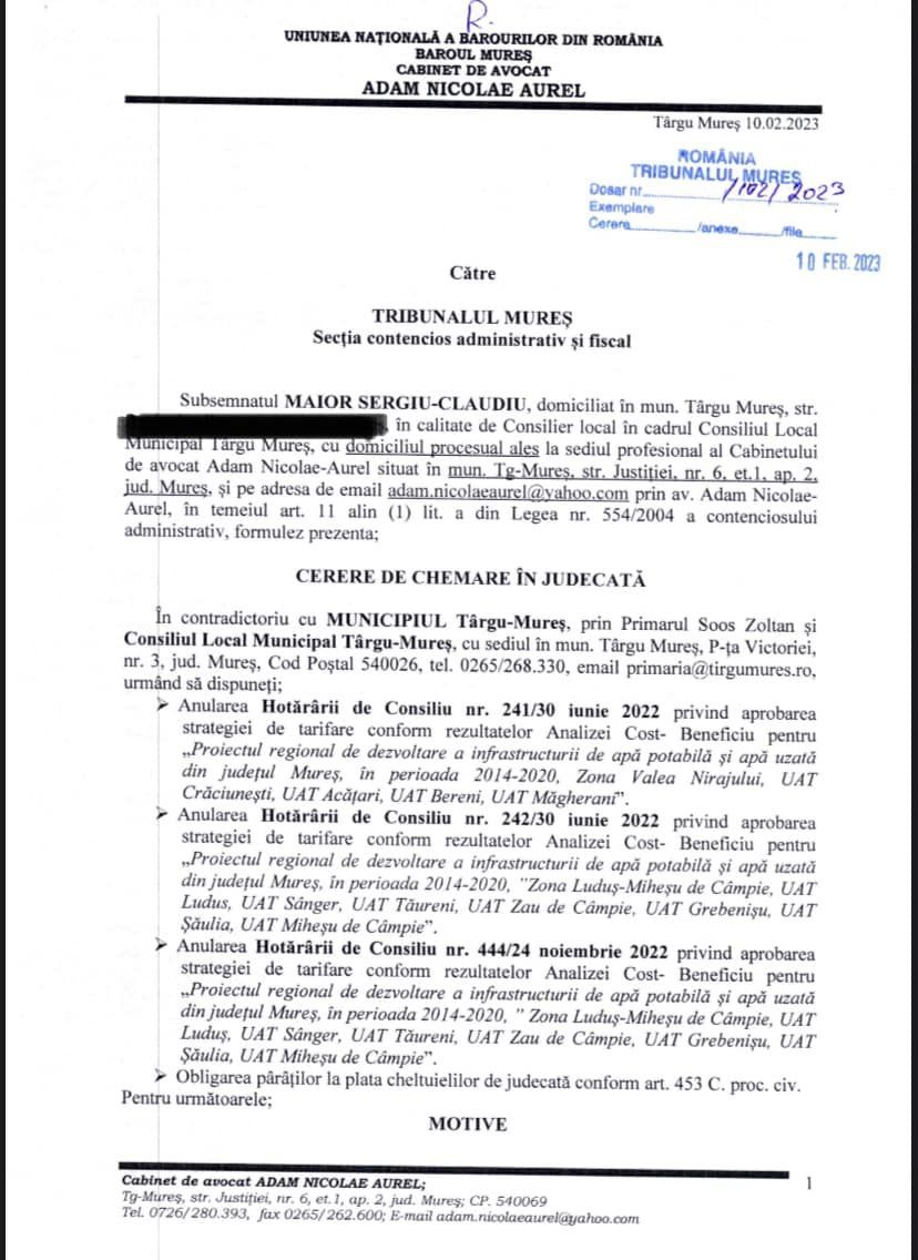 Prețul apei s-a mărit ilegal în Târgu Mureș, șeful Aquaserv și-a făcut leafa 25.000 RON Prețul apei s-a mărit ilegal în Târgu Mureș, șeful Aquaserv și-a făcut leafa 25.000 RON