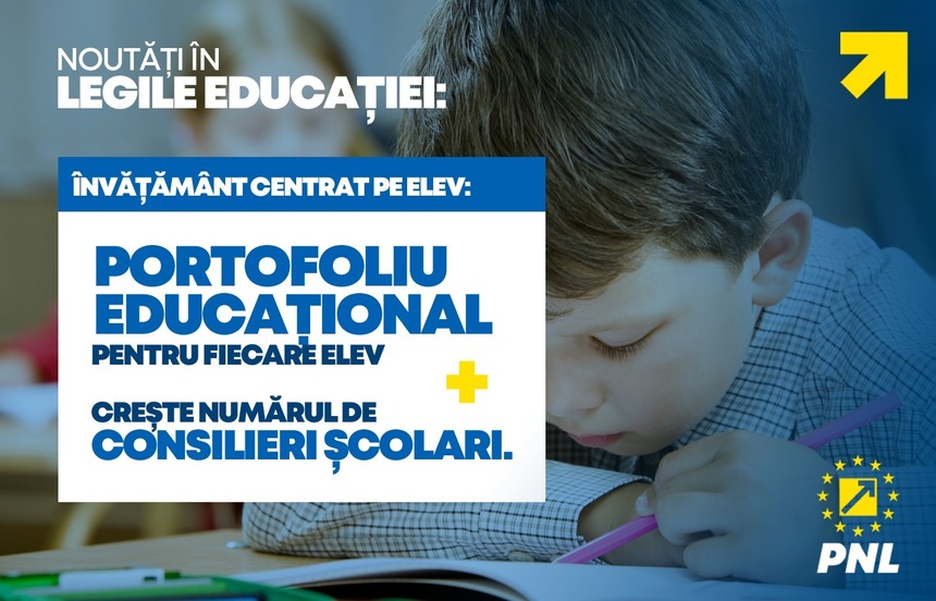 PNL: Una dintre cele mai importante modificări aduse de legile educaţiei este apariţia portofoliului educaţional, care urmăreşte activitatea elevului din grădiniţă până la bacalaureat PNL: Una dintre cele mai importante modificări aduse de legile educaţiei este apariţia portofoliului educaţional, care urmăreşte activitatea elevului din grădiniţă până la bacalaureat