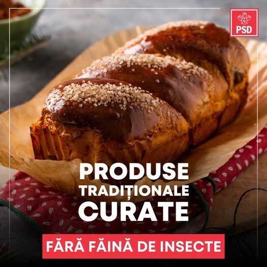 Ciolacu: Am depus astăzi proiectul de lege prin care se interzice utilizarea făinii de insecte în prepararea produselor prevăzute în Registrul Naţional al Produselor Tradiţionale Ciolacu: Am depus astăzi proiectul de lege prin care se interzice utilizarea făinii de insecte în prepararea produselor prevăzute în Registrul Naţional al Produselor Tradiţionale