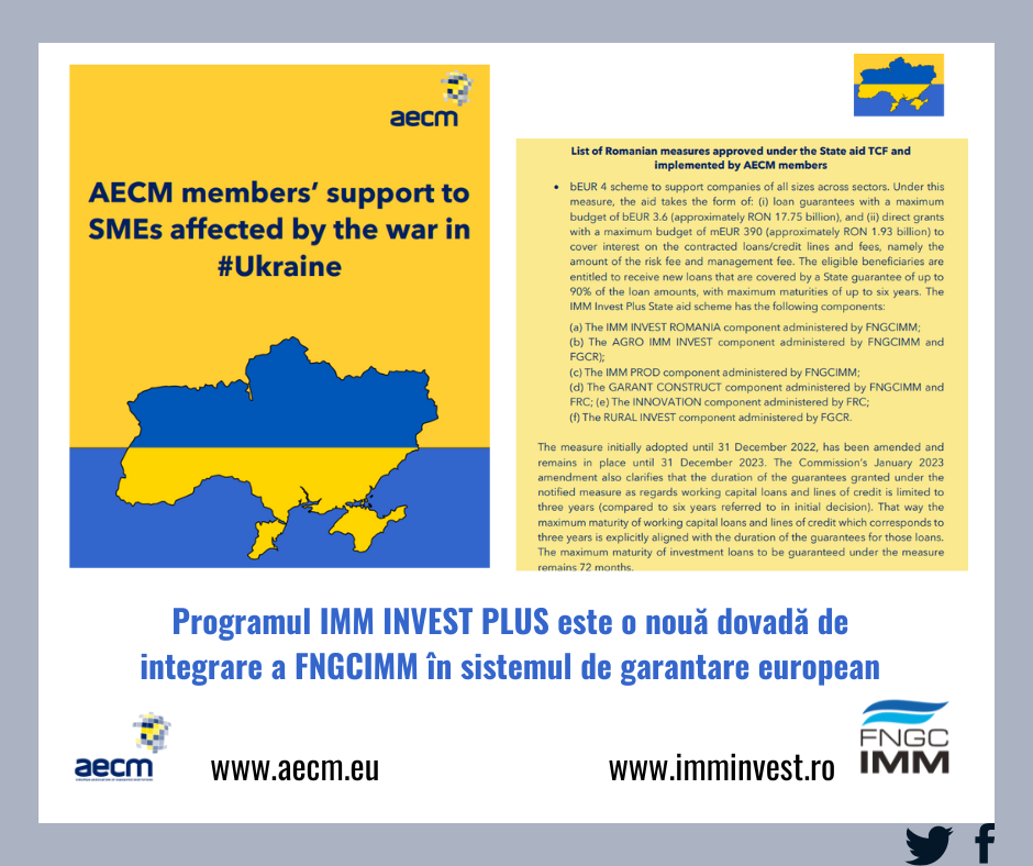 Programul IMM INVEST PLUS este o nouă dovadă de integrare a FNGCIMM în sistemul de garantare european Programul IMM INVEST PLUS este o nouă dovadă de integrare a FNGCIMM în sistemul de garantare european