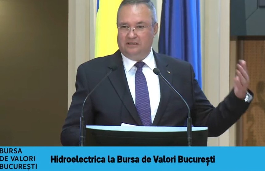 Ciucă: Listarea Hidroelectrica, cel mai aşteptat moment bursier al ultimilor ani la Bucureşti, este o realizare remarcabilă Ciucă: Listarea Hidroelectrica, cel mai aşteptat moment bursier al ultimilor ani la Bucureşti, este o realizare remarcabilă
