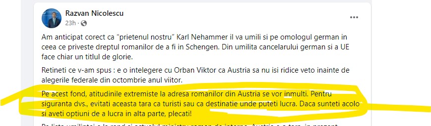 Jurnalist român din Austria despre un fost ministru: Omul, pe lângă faptul că e ridicol, e și prost Jurnalist român din Austria despre un fost ministru: Omul, pe lângă faptul că e ridicol, e și prost