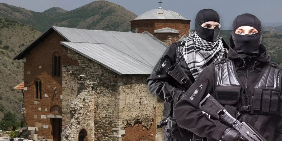 Poliția kosovară a ocupat teritoriul mănăstirii ortodoxe sârbe Banjska din nordul Kosovo Poliția kosovară a ocupat teritoriul mănăstirii ortodoxe sârbe Banjska din nordul Kosovo