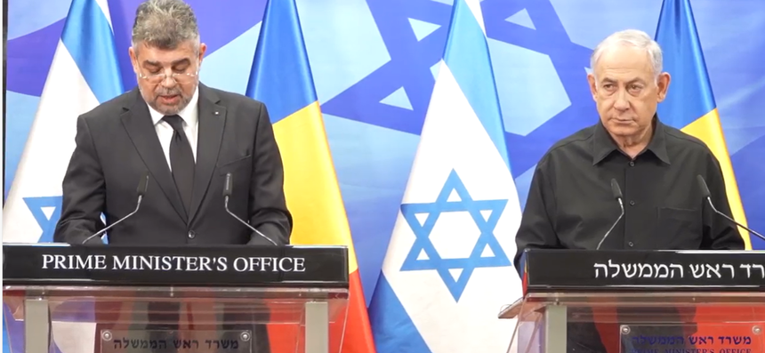 Ciolacu in Israel: Partenerii şi prietenii trebuie să îşi demonstreze solidaritatea Ciolacu in Israel: Partenerii şi prietenii trebuie să îşi demonstreze solidaritatea