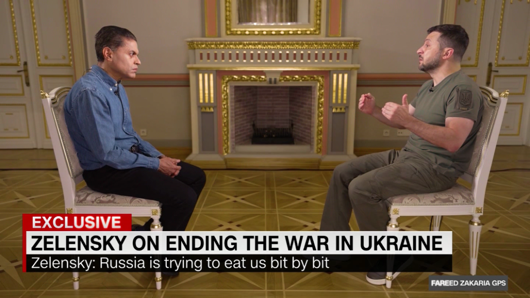Vedeta CNN Fareed Zaakaria a făcut ochii mari in timpul unui interviu cu Zelenski: „Poate că președintele ucrainean vrea să se laude cu o disciplină specială a oficialilor corupți? Că ei jefuiesc numai și exclusiv ucrainenii și că nu vor pune degetul pe banii occidentali?” Vedeta CNN Fareed Zaakaria a făcut ochii mari in timpul unui interviu cu Zelenski: „Poate că președintele ucrainean vrea să se laude cu o disciplină specială a oficialilor corupți? Că ei jefuiesc numai și exclusiv ucrainenii și că nu vor pune degetul pe banii occidentali?”