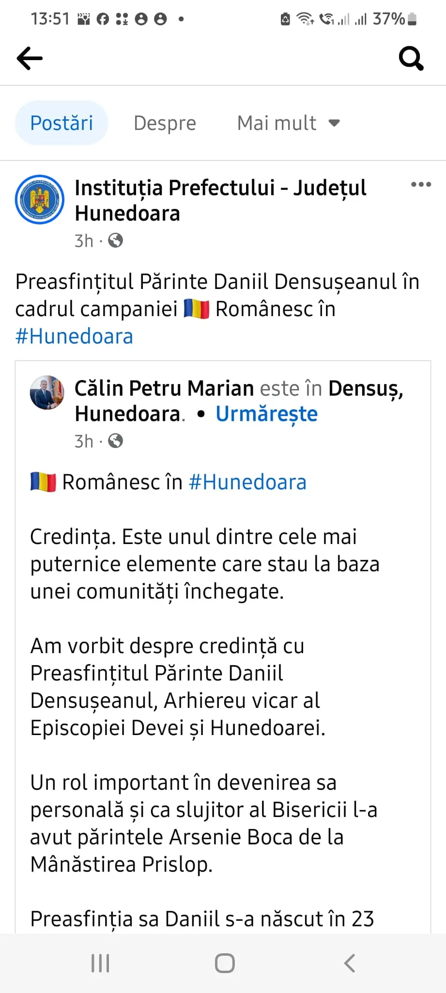 Prefectul de Hunedoara inventează Vicari episcopali Prefectul de Hunedoara inventează Vicari episcopali