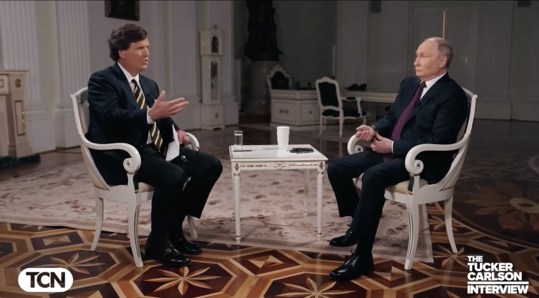 Putin lui Tucker Carlson: Nu invadăm Polonia sau Letonia Putin lui Tucker Carlson: Nu invadăm Polonia sau Letonia