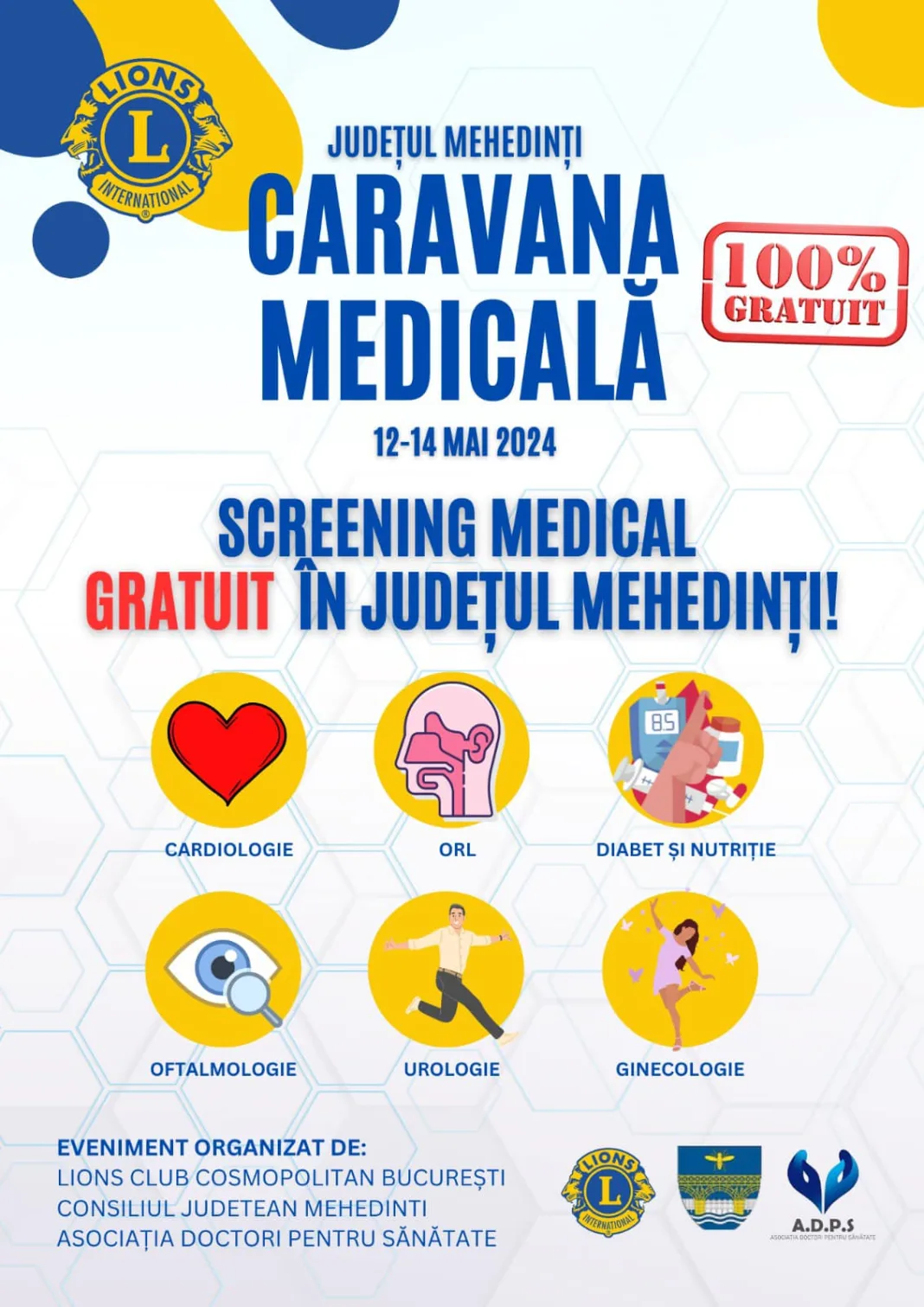 Caravană medicală in Mehedinți Caravană medicală in Mehedinți