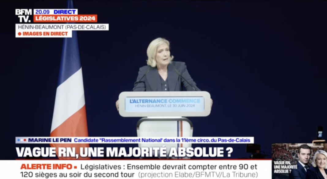 Victoria lui Le Pen și Bardella: Francezii şi-au arătat „dorinţa de a întoarce pagina celor 7 ani de putere dispreţuitoare şi corozivă” a lui Macron Victoria lui Le Pen și Bardella: Francezii şi-au arătat „dorinţa de a întoarce pagina celor 7 ani de putere dispreţuitoare şi corozivă” a lui Macron