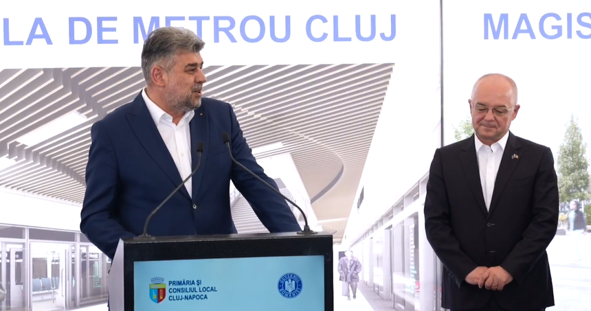 Ciolacu: Metroul de la Cluj ar putea fi finanţat din sumele provenite din certificate verzi Ciolacu: Metroul de la Cluj ar putea fi finanţat din sumele provenite din certificate verzi