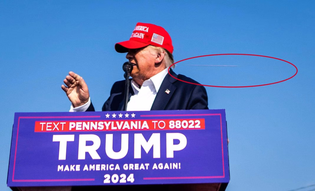Glonțul care l-a lovit pe Trump. FOTO Glonțul care l-a lovit pe Trump. FOTO
