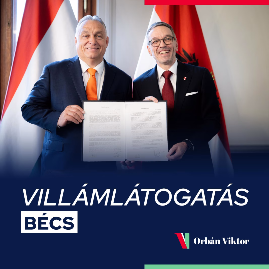 Viktor Orbán, declarație comună cu liderul așa-zisei extreme drepte austriece Viktor Orbán, declarație comună cu liderul așa-zisei extreme drepte austriece