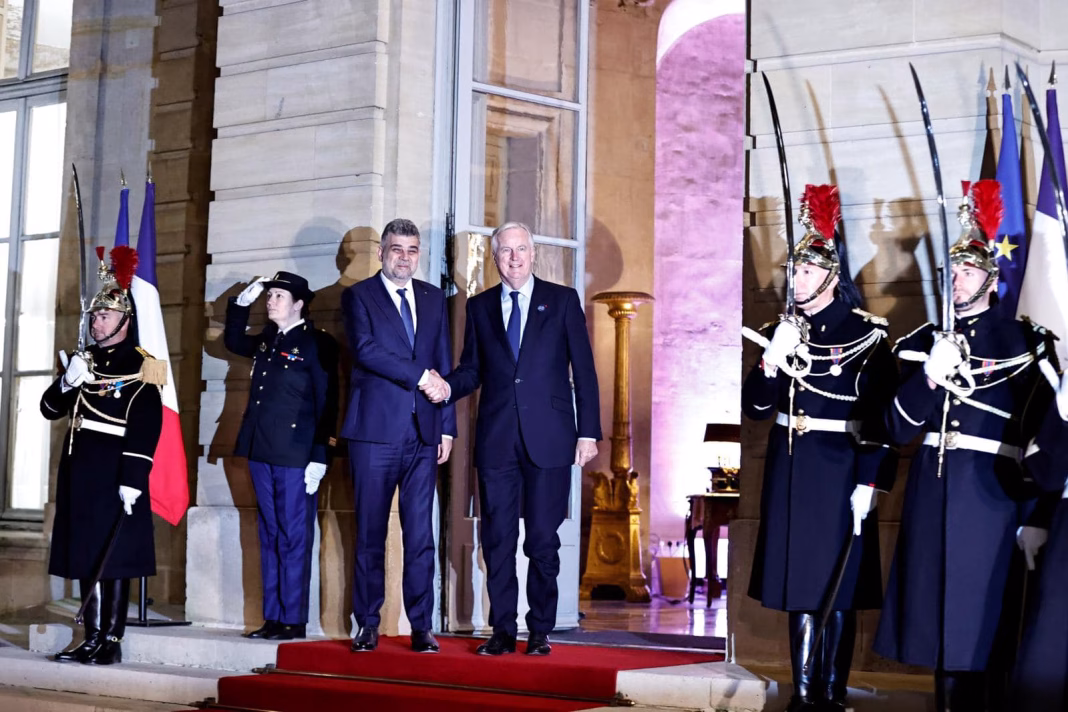Marcel Ciolacu și Michel Barnier, întâlnire la Paris pentru extinderea parteneriatului strategic: cooperare economică, energie și apărare Marcel Ciolacu și Michel Barnier, întâlnire la Paris pentru extinderea parteneriatului strategic: cooperare economică, energie și apărare
