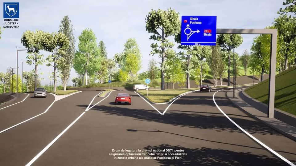 Centura Orașelor Pucioasa și Fieni – Primul drum expres construit în Dâmbovița – 4 benzi de circulație Centura Orașelor Pucioasa și Fieni – Primul drum expres construit în Dâmbovița – 4 benzi de circulație
