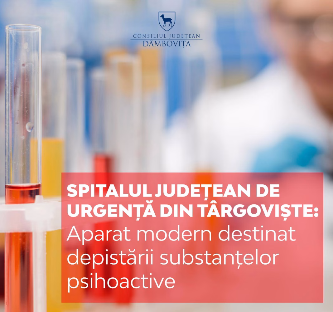 Șeful CJ Dâmbovița: Spitalul Județean de Urgență Târgoviște a semnat contractul de achiziție pentru un aparat modern destinat Laboratorului de Toxicologie Șeful CJ Dâmbovița: Spitalul Județean de Urgență Târgoviște a semnat contractul de achiziție pentru un aparat modern destinat Laboratorului de Toxicologie