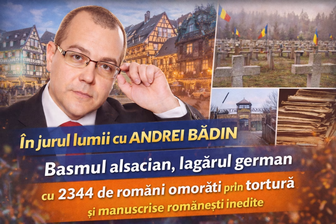 Basmul Alsacian, lagărul german cu 2344 de români omorâți prin tortură și manuscrise românești, un nou episod din experiențele turistice, culturale și istorice propus de Andrei Bădin pe YouTube Basmul Alsacian, lagărul german cu 2344 de români omorâți prin tortură și manuscrise românești, un nou episod din experiențele turistice, culturale și istorice propus de Andrei Bădin pe YouTube