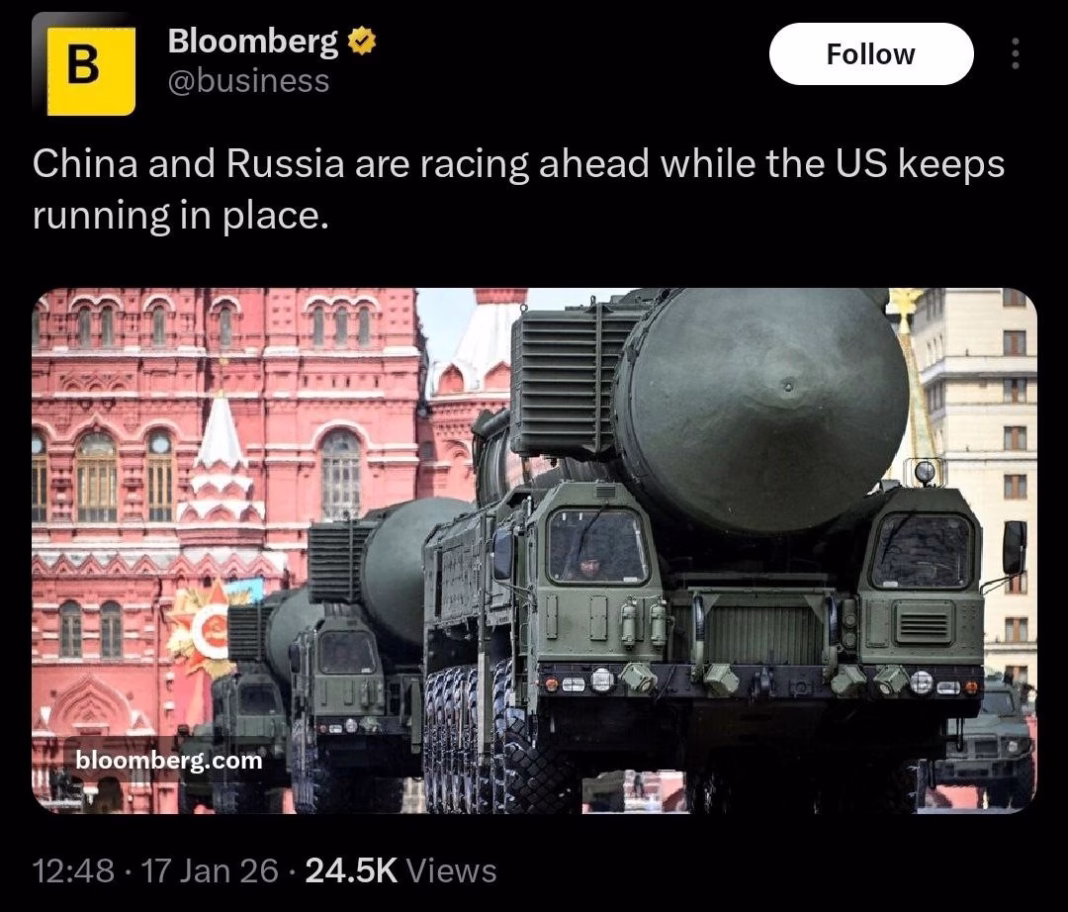 Bloomberg: Rusia și China lasă in urmă SUA și Europa la tehnologie militară Bloomberg: Rusia și China lasă in urmă SUA și Europa la tehnologie militară