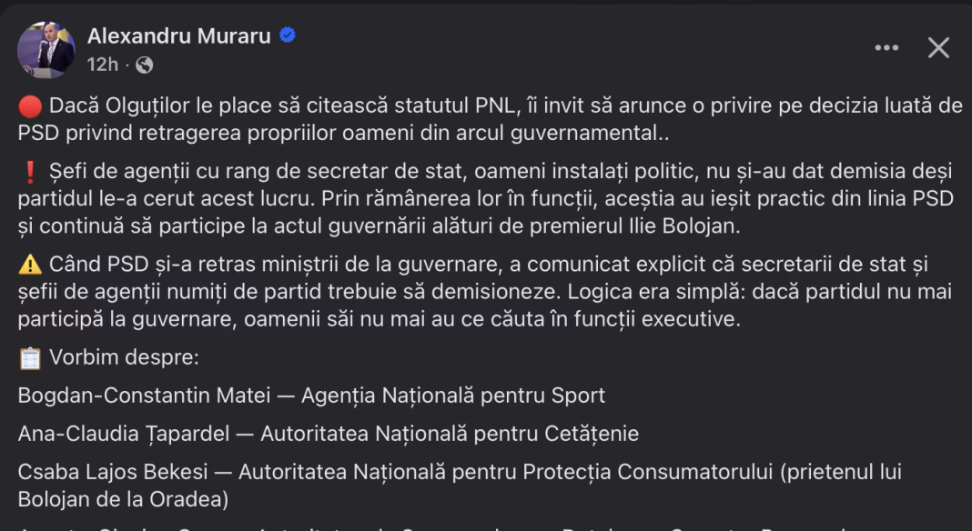Liderul PNL Iași îl toarnă pe Bolo că ține in funcție un prieten pesedist Liderul PNL Iași îl toarnă pe Bolo că ține in funcție un prieten pesedist