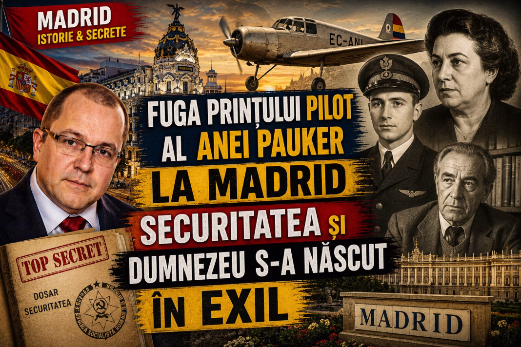 Reportaj Andrei Bădin pe YouTube: Fuga prințului pilot al Anei Pauker la Madrid, Securitatea și Dumnezeu s-a născut in exil Reportaj Andrei Bădin pe YouTube: Fuga prințului pilot al Anei Pauker la Madrid, Securitatea și Dumnezeu s-a născut in exil