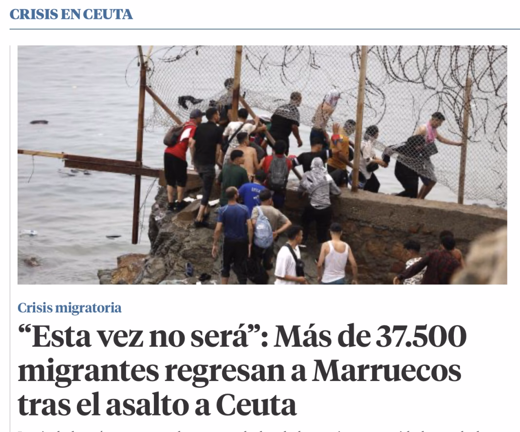 CRIZA DIN CEUTA: După Italia și Finlanda, Austria și Danemarca vor suspendarea Spaniei din Schengen CRIZA DIN CEUTA: După Italia și Finlanda, Austria și Danemarca vor suspendarea Spaniei din Schengen