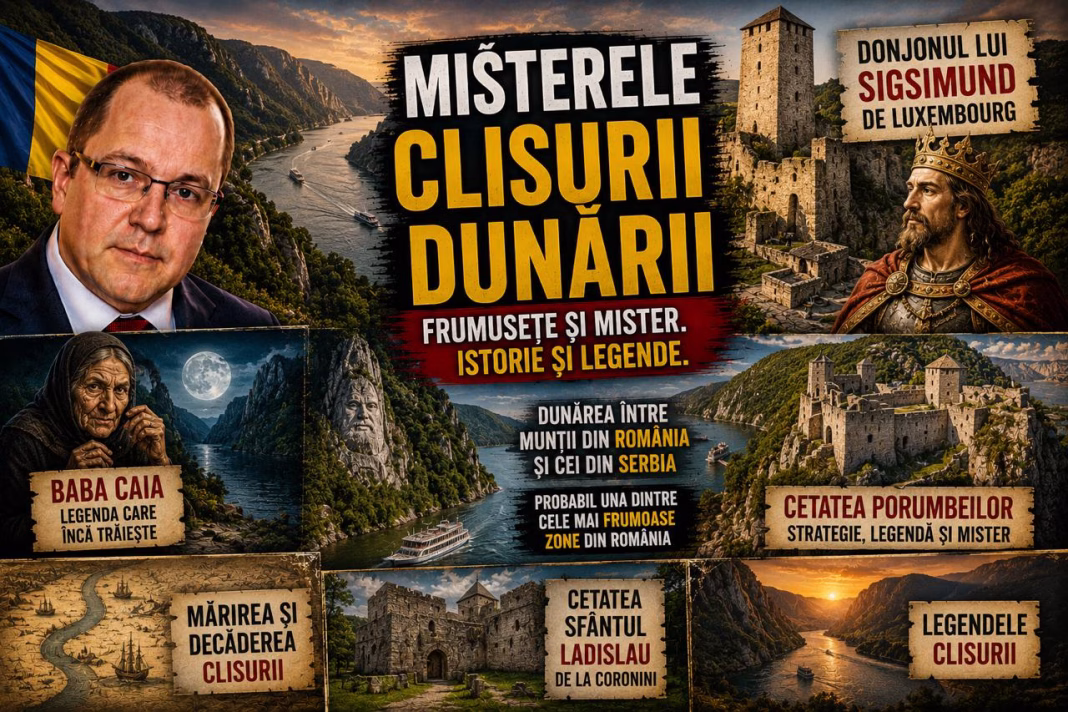 Reportaj Andrei Bădin: Misterele Clisurii Dunării. Donjonul lui Sigsimund de Luxembourg, Baba Caia și Cetatea Porumbeilor Reportaj Andrei Bădin: Misterele Clisurii Dunării. Donjonul lui Sigsimund de Luxembourg, Baba Caia și Cetatea Porumbeilor