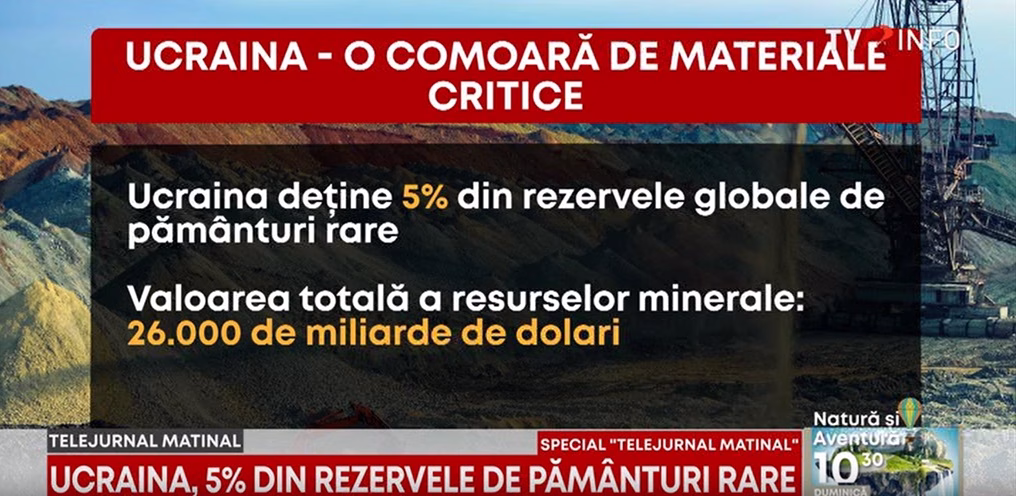 Trump despre metalele rare din Ucraina: Luăm ce vrem de acolo Trump despre metalele rare din Ucraina: Luăm ce vrem de acolo