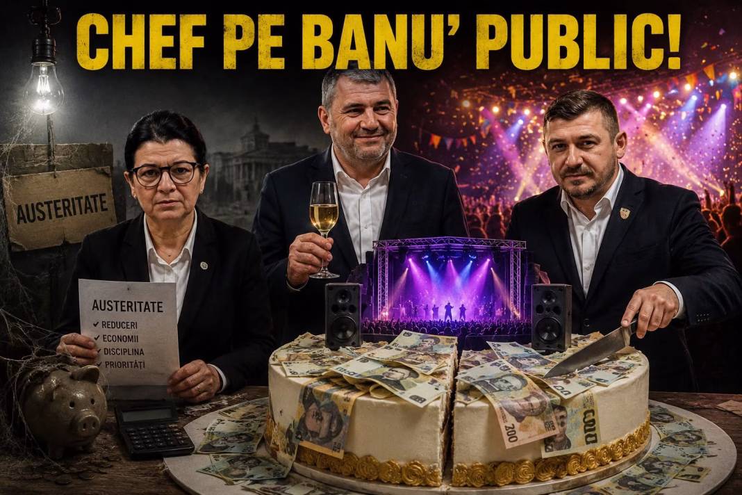 Austeritate pentru români, bani pentru chefuri, la o primărie PNL Austeritate pentru români, bani pentru chefuri, la o primărie PNL